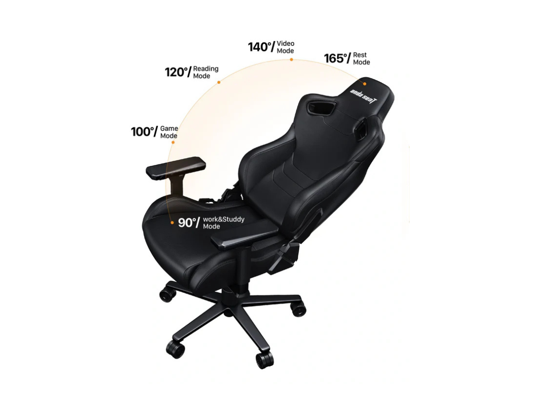AndaSeat Kaiser Frontier XL Gaming Chair - PVC Leather, Black/Red AndaSeat Kaiser Frontier XL Gaming Chair - PVC Leather, Black/Red